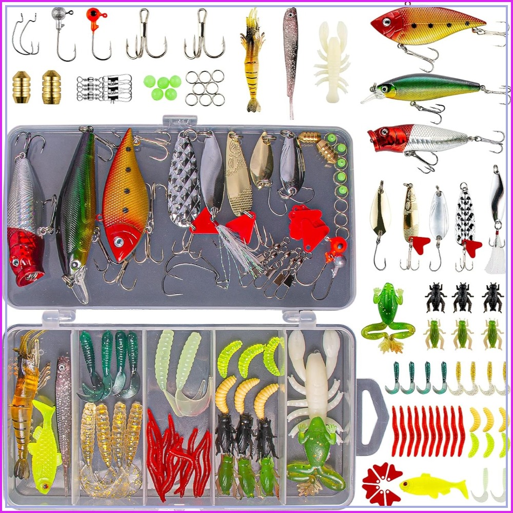Fishing Lure Spoon - 78Pcs Fishing Lures Kit for Bass
