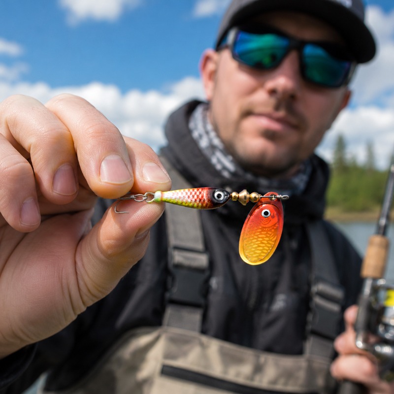 Fishing Spinner Lure Metal Rot - Fishing Lure Blade Bait review and price