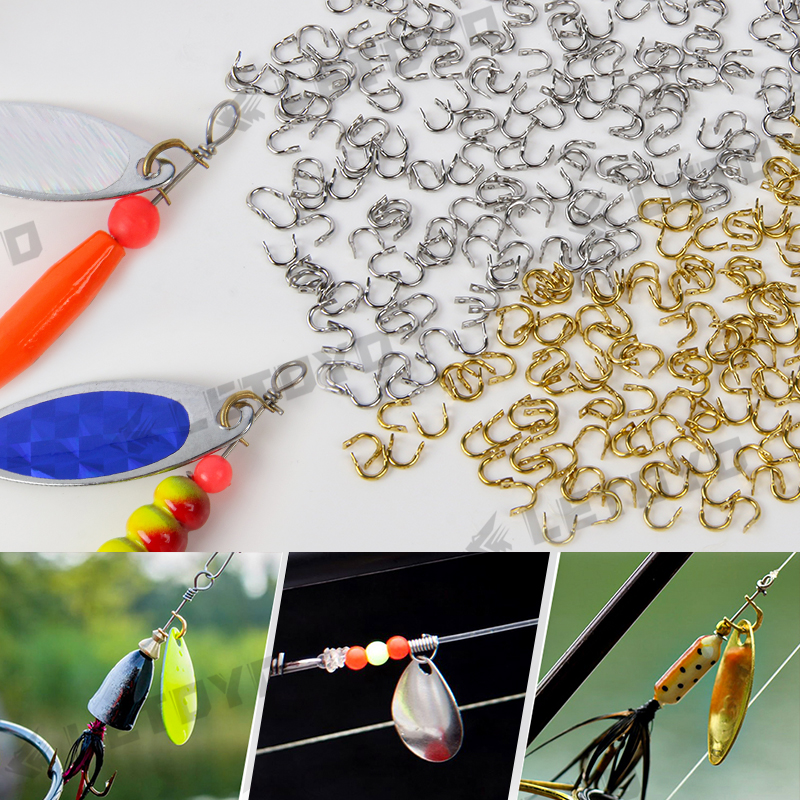 LETOYO 100pcs Folded Clevises  - Fishing Lure Spinner review and price