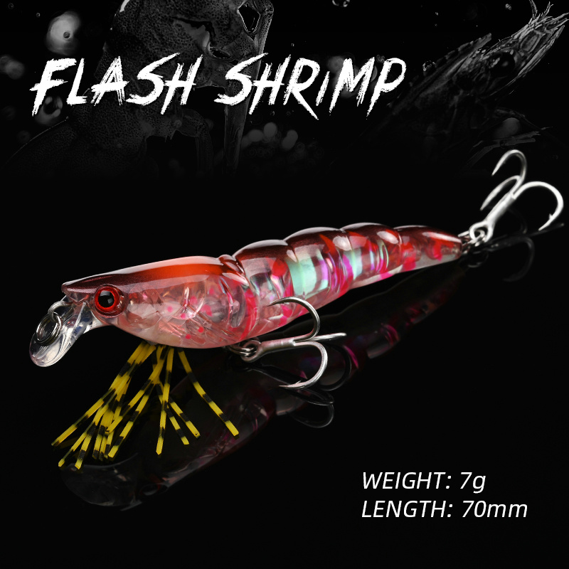 ALLBLUE 3D Flash Shrimp 70mm 7 - Fishing Lure Buzzbait review and price