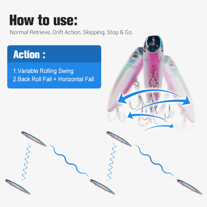 Noeby Sinking Pencil Jig Fishi - Fishing Lure Buzzbait review and price