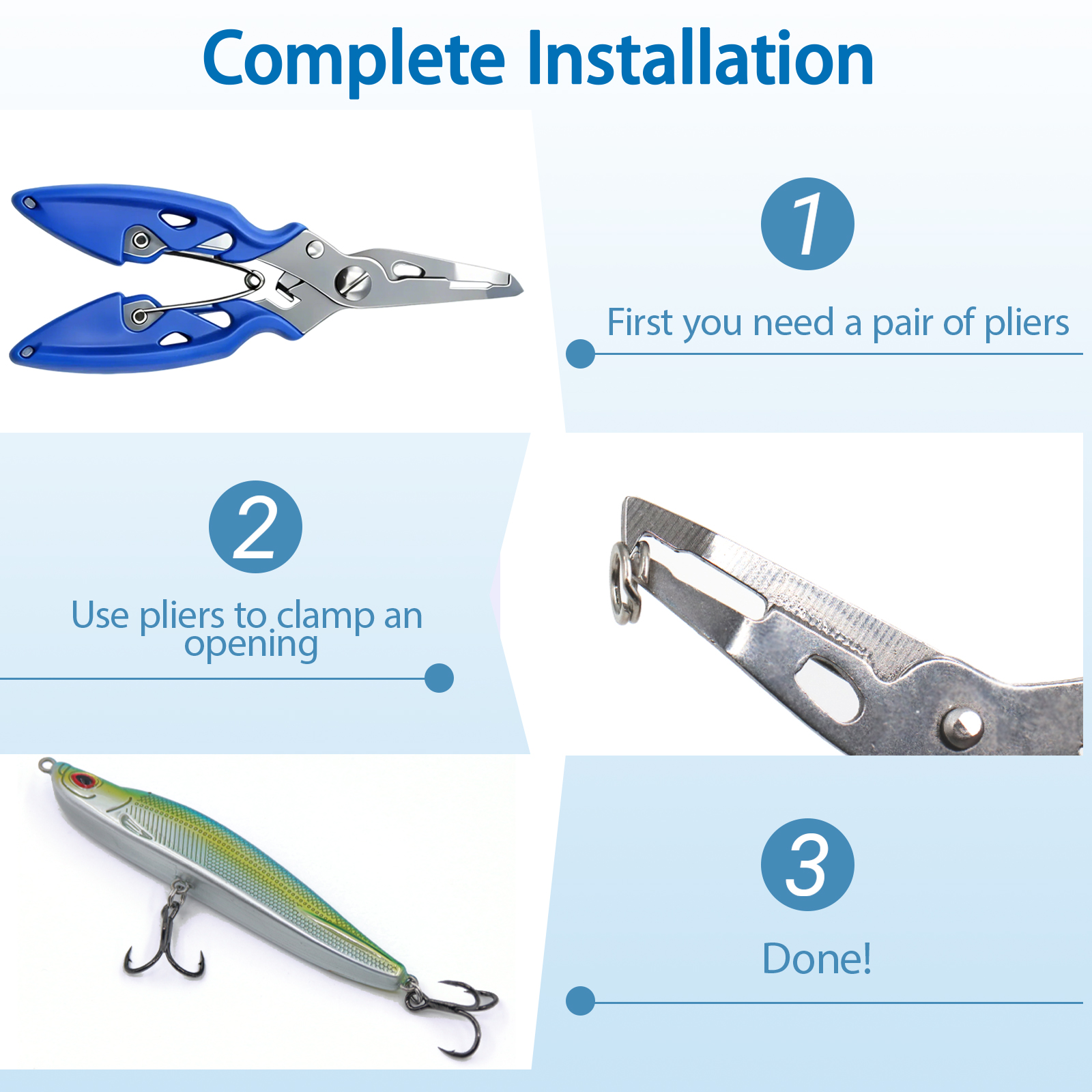 9KM Fishing Split Rings with P - Fishing Lure Making Kit review and price