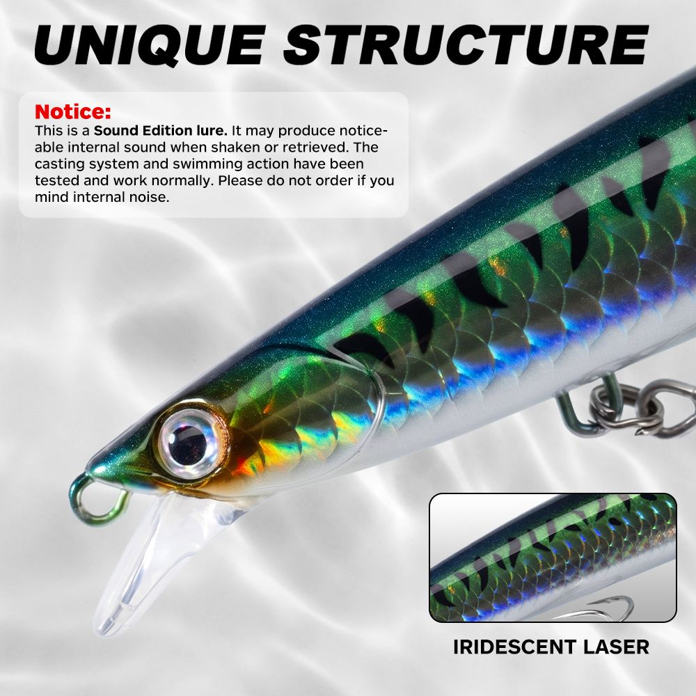 Hunthouse Sound Edition Minnow - Fishing Lure Jerkbait review and price